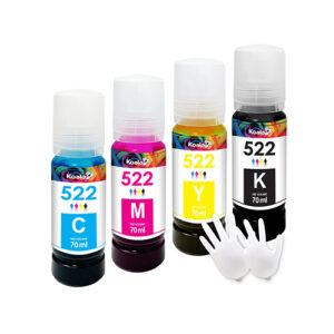 Geario-8-P8HT9U Refill Ink 4x100gms (CMYK Combo) |Compatible with Inkjet Printers|Easy Ink Refilling Solution